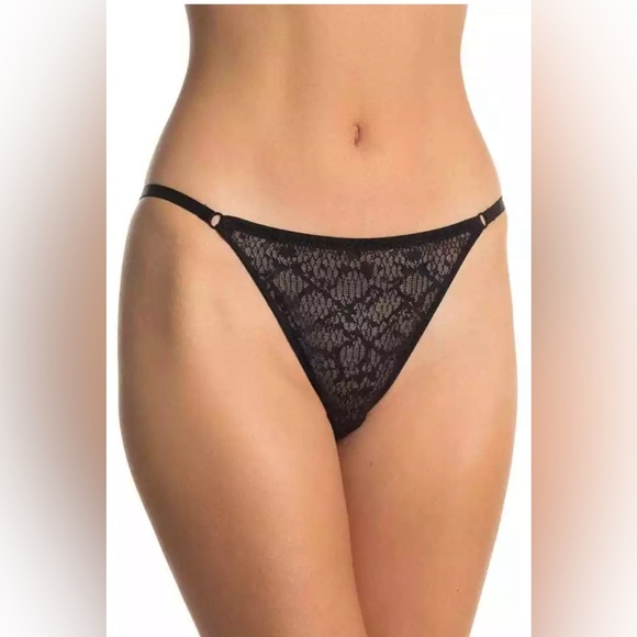 Free People Other - Free People Tameeka Lace High Waisted Undies Black Sheer